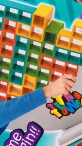 Tetra Tower Balance Blocks เกมส์ครอบครัว เกมสร้างสมดุล ฝึกสมาธิ ตัวต่อบาลานซ์ ทาวเวอร์เตตริส TY28