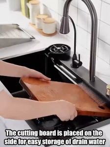 Kitchen sink 304 stainless steel black sink 4MM thickened material kitchen sink advanced household sink sink stainless for kitchen
