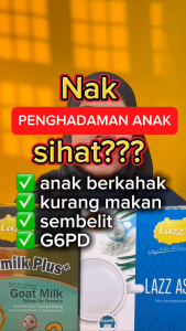 LAZZ Orgamilk Plus+ Susu Kambing 550gram | Trial Pek 200gram | Goat Milk | Bayi dan Kanak-kanak 6 Bulan - 6 Tahun - Lazada