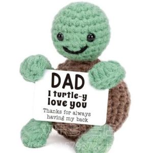 Handmade Emotional Motivational Turtle Doll Mini Funny Positive Gift Animal Desktop Toy Creative Festival Supplies Universal