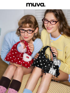 muva | Polka Dot Vintage Handbag Light and Portable Crossbody Summer