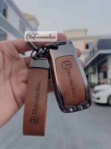 ỐP Khóa Kim Loại Mặt 3D trong Suốt Mercedes GLC C200 E200 C250 350 450 300 Mercedes Bảo Vệ Chìa Khóa