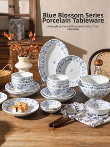 SHELI | Chinese Ceramic Underglaze Color Bowls Dishes