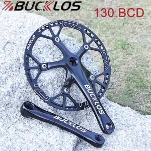 Bộ Trục Giữa Xe Đạp Hợp Kim Nhôm BUCKLOS 130BCD Dành Cho Xe Đạp Gấp Tùy Chọn Đĩa Xích 45T-58T Bộ Trục Giữa BMX Chiều Dài Tay Quay 170mm