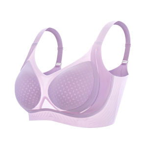 Miiow | Ice Silk Wireless Sports Bra Womens Summer Thin Large Chest Small No Steel Ring Bra Vest Style Ultra Thin Underwear Nylon Material