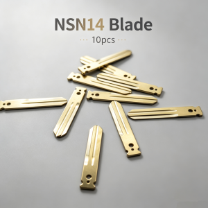 10pcs/lot NSN14 Key Blank for Nissan Metal Uncut Blank Flip Remote Car Key Blade NSN14 Car Key Blanks Replacement Accessories