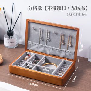 High-End Elegant Large Capacity Wooden Jewelry Box Antique Style Storage Organizer for Earrings Necklaces Handmade Accessories
