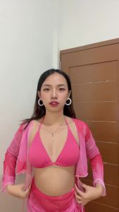 IEAGO Original Women's 4 Piece Bikini Sets Halter Swimsuit 4in1 Ruffle Cute Swimwear Vintage Bathing Suit with Beach Coverup Long Sleeve