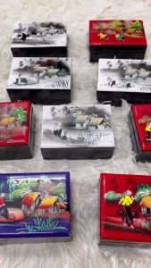 💍 Hộp Nữ Trang Sơn Mài Thanh Bình Lê (Size 11x7.5 cm) | Hộp Mini Thủ Công – Sơn Mài Truyền Thống – Quà Tặng Tinh Tế