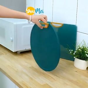 YouMei - Talenan bulat serbaguna anti jamur 2in1 & Tatakan alas pemotong buah sayur ikan premium – 1149