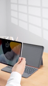 Bao da nam châm kèm bàn phím WIWU COMBO 3IN1 cho IPad Air M3  A16 Pro M4 Air 6Gen 10 Gen 911 inch M1M2 12.9 inch