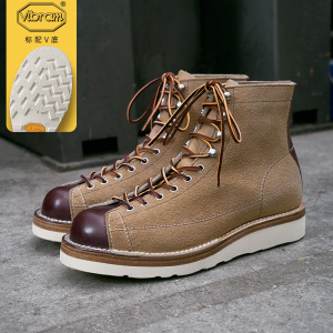 Play · Monkey Boots American Horween Suede Cowhide GOOD YEAR Martin Short Face Worker Boot