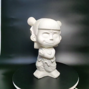 [Fast Shipping] DIY Graffiti Cartoon Piggy Banks (17 - 24 cm): Souvenir Festival Gifts Home Decor & Desk Ornaments. Durable Vinyl Birthday Presents with Various Shapes for DIY Lovers. [White Piggy Bank + 12 - color Paint Set]