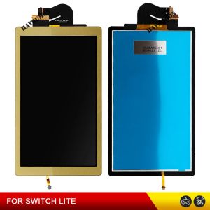 Replacement Gold 2IN1 Full-Fitted LCD Display+Touch Screen Assembly Digitizer LCD Screen Full Assembly for NS Switch Lite Consol