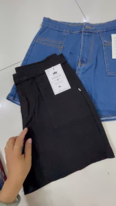 QUẦN ĐÙI JEAN TÚI TRƯỚC XẺ DÀNH CHO NỮ LƯNG CAO CO GIÃN