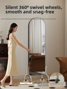 Rotating Full Length Mirror Display Storage