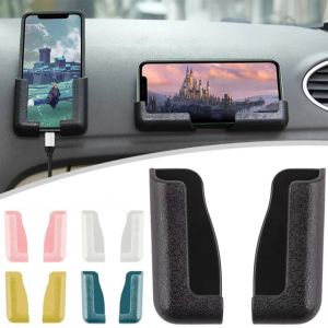 Universal Car Mobile Phone Holder Self-adhesive Mutifunctional Dashboard Mount Bracket Adjustable Width Phone Stand Auto Navigation Rack