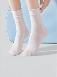 Secret World | Thin Breathable Cotton Antibacterial Odor-Resistant Antipilling Medium Socks