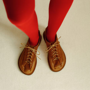 Comfortable Wrinkle Leather Single Shoes