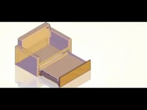 1 Pair of Bed Box Hinges Invisible Drawer-Type Bed Hinges for Sofa Bed Furniture