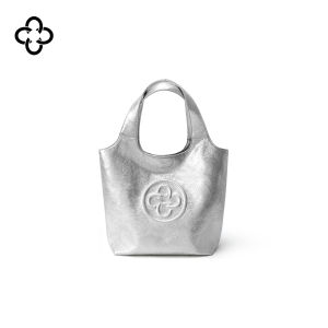 Silver Mini Tote Handbag