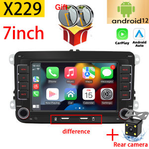 Car Radio 2Din Android 12 Autoradio Carplay Multimedia Player Car Systems for VW Volkswagen Golf 5 6 Passat B6 Jetta MK5 MK6