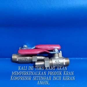 Kran Kompresor 1/4  Keran Angin 025" Stop kran kompresor   HATO