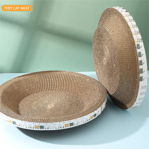 Cardboard Cat Scratcher Lounge Large Cats Bed Scratch Pad Scratching Box Furniture Protection Training Toy