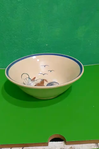 Set 5 Tô vẽ con gà dạng bè tô loe lớn 21 cm