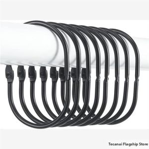 XIYUYANGGUANG | Oval Rustproof Decorative Shower Curtain Hooks