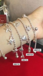 ITS ME สร้อยข้อมือเงินแท้92.5% ข้อมือสำหรับเด็ก ร้อยปลาดาว น่ารักๆ กระดิ่ง 1 ลูก ยาว 5.2 นิ้ว (เรือนเงินแท้)