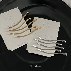 Simple Side Clip Metal Bar Hairclip Bang Clip Young Adult Side Broken Hair Fixed Hairpin Elegant Clip Hairware