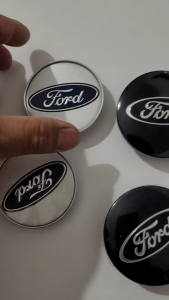 Chụp mâm xe Ford logo mâm xe Ford  đường kính 65mm và 59mm phù hợp cho mọi dòng xe Ford (màu xanh Bạc)