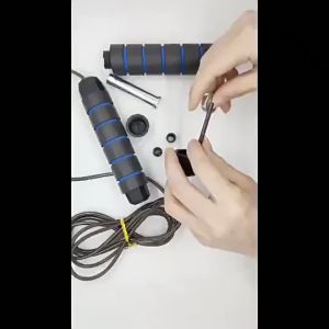 Dây nhảy giảm cân đốt mỡ bụng lõi thép đàn hồi kèm tạ 2.7m tập thể dục gym muay thái tại nhà