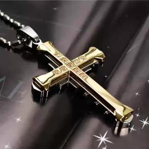 Mặt Dây Chuyền Thánh Giá Pha Lê Nam Phong Cách Hip Hop Rock Thời Trang Chất Liệu Thép Dành Cho Các Buổi Tiệc Tùng