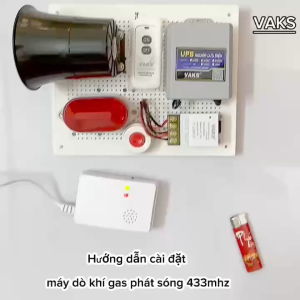 1 CÁI* Máy dò rò rỉ khí GAS phát sóng RF 433Mhz- dùng trong nhà bếp gia đình