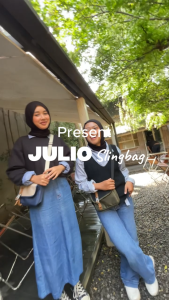 Tas slempang pria kekeinian terbaru Pushop terlaris model trendi Julio bestseller multifungsi
