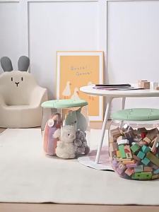 Jiaxun | Clear Durable Toy Storage Stool