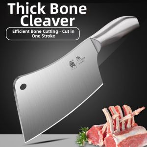 Bone Chopping Kitchen Cleaver Stainless Steel