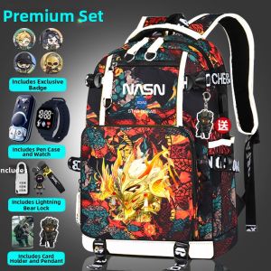 Stylish High-Capacity Cartoon Collaboration Childrens School Bag