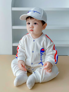 Newborn Baby Cotton Romper Spring Autumn Style One-Month Hundred Days Pure Cotton Baby Hailie Clothes Super Fashionable Cute