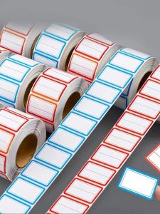 Colorful Plain Name Tag Labels 1000 Stickers Name Tag Stickers 3 1/2X2 1/4 Name Labels for Office Meeting School and Home