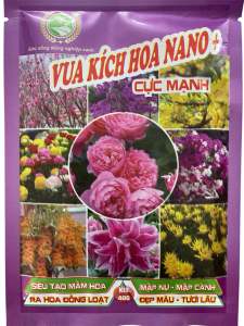 Vua kích hoa cực mạnh - Phân bón chuyên dùng kích hoa tạo nhiều nụ ra hoa đồng loạt  hoa tươi màu bông to - dạng gói 40gram