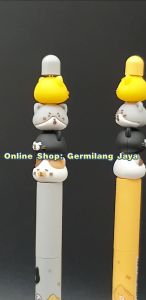 SPARROW Pen Silikon / Silicone Pen / Pen Karakter Lucu Cantik CAT DIARY (8079)