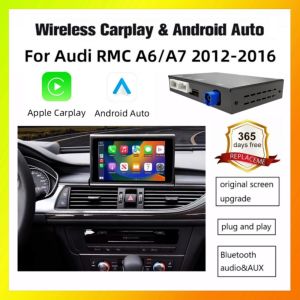 ANYFAR Wireless Carplay Android Auto Interface Retrofit Kits For Audi A6 C7 A7 2012-2016 RMC System Decoder Box Module Airplay