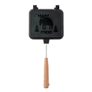 【HOSPORT】Sandwich Fry Pan Maker Toast Toast Maker พร้อมด้าม 2 มือที่ถอดออกได้เครื่องมือครัวอลูมิเนียมโลหะผสมแบบไม่ติด