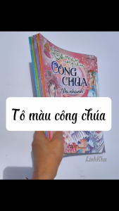 Sách Tô màu công chúa khổ to phong cách manga trang dày đẹp (Lẻ chủ đề dịu dàng ngọt ngào lém lỉnh tự chọn) Minh Long