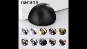 Stainless Steel Rubber Magnetic Door Stopper Non Punching Sticker Hidden Door Holders Floor Mounted Nail-free Door Stops