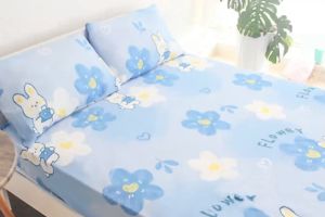 ผ้าปู ที่นอนลายดอกไม้ 3.5 ฟุต 5 ฟุต 6 ฟุตหนังยางยืดสูงสุด 10 นิ้ว