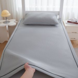 Ice Silk Cooling Mat Summer Special for Student Dormitory Single Person 90x190 Air Conditioned Washable Soft Mat Bedding